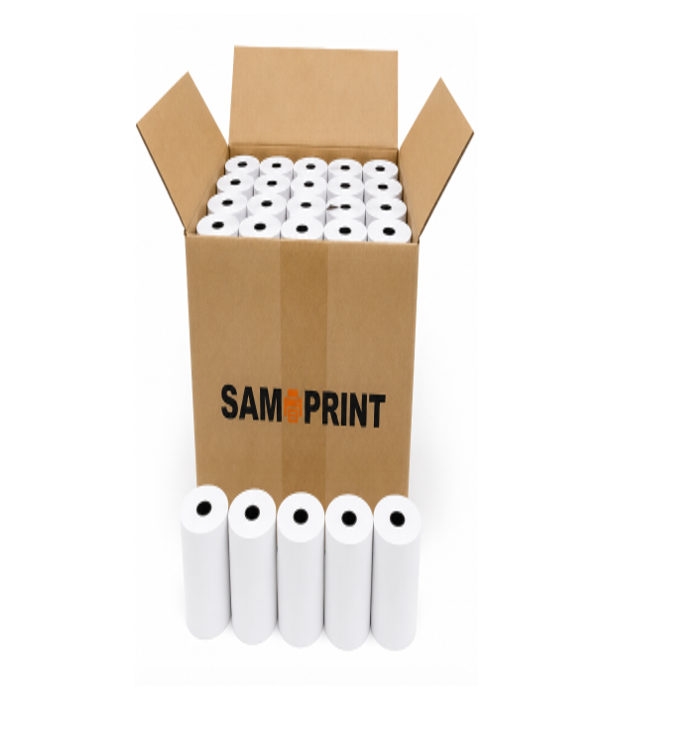 Caja 100 Rollos Papel Para Impresora Térmico 58mm (57mm X 30mm)