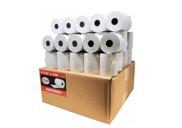 Caja 50 Rollos Papel Térmico 80mm X 60m